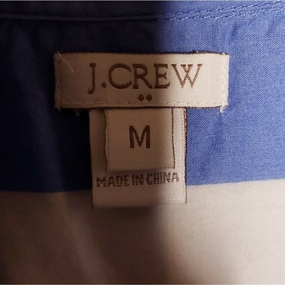 J. Crew Womens Striped Long Sleeve 3/4  Button Down Lightweight Tunic Top Medium - Picture 5 of 6